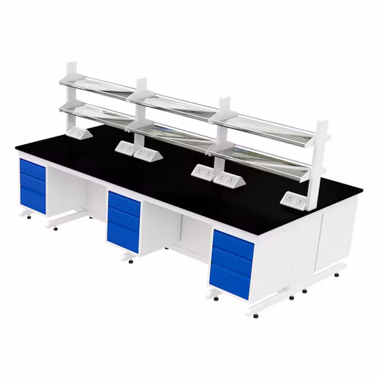 Banc de travail de table de travail de meubles de laboratoire avec l'établi latéral d'évier pour l'université de laboratoire d'école